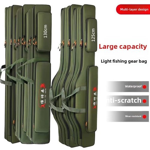 EWAIDI Fishing Rod Bag Fishing Gear Rod Bag Rod Bag Storage Lightweight Large Capacity (100Cm3 Layer)