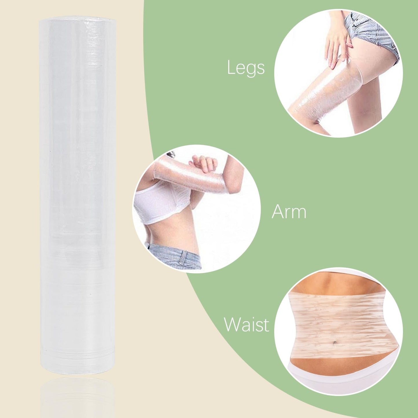 Jolbndcv 50 Meters Osmotic Plastic Body Wrap,Workout and Sweat Enhancer Stomach Reduces Cellulite Body Wrap Film Effect Applicator