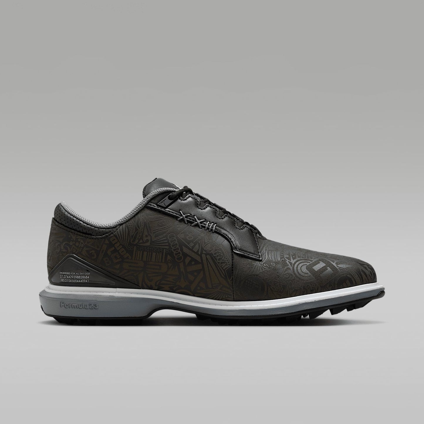 Jordan ADG 5 Golf Shoes (Wide) (FQ7874-003, Black/Cool Grey/White) Size 12