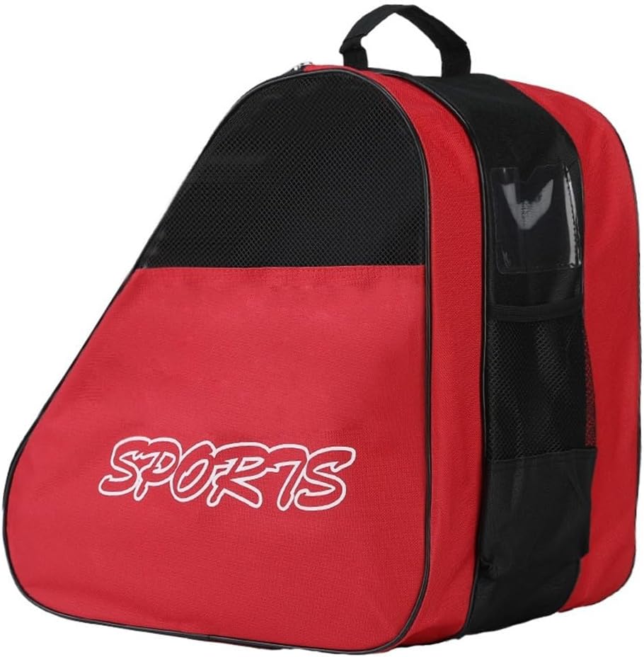 Ice & Inline Skate Bag, Adjustable Shoulder Strap, Three Layer For Roller Skating And Ice Skating, Max Capacity 1 Helmet + 1 Protective Gear + Skates Up To Size 44