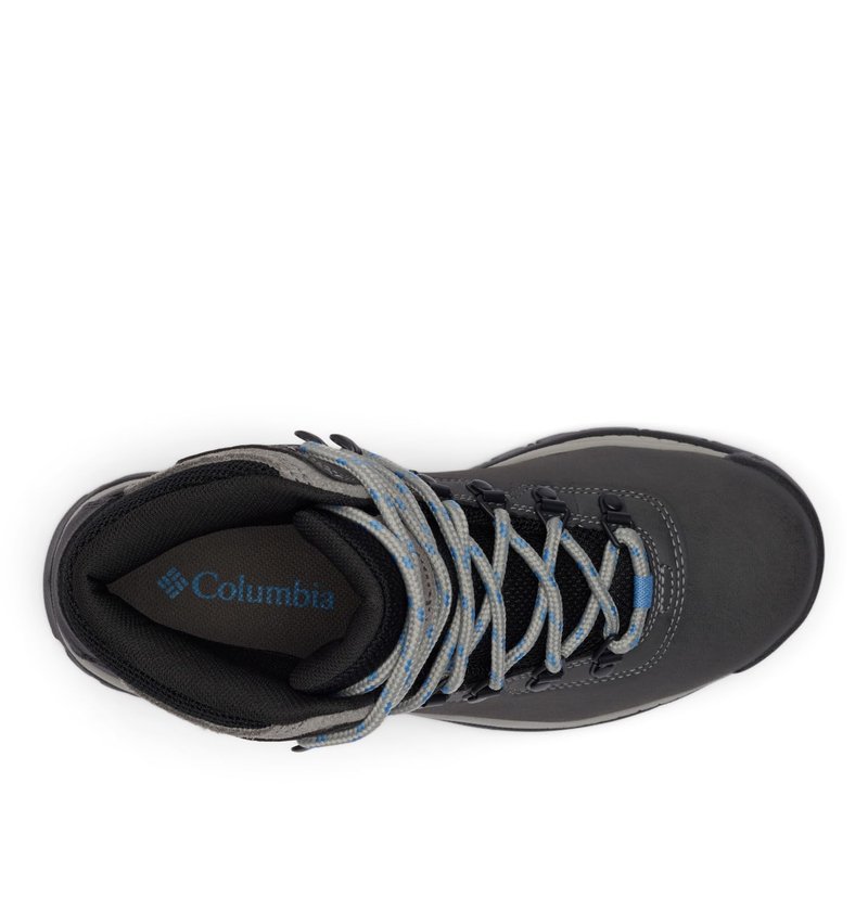 Columbia Womens Newton Ridge Lightweight Waterproof Hiking Boot, Quarry/Cool Wave, 8