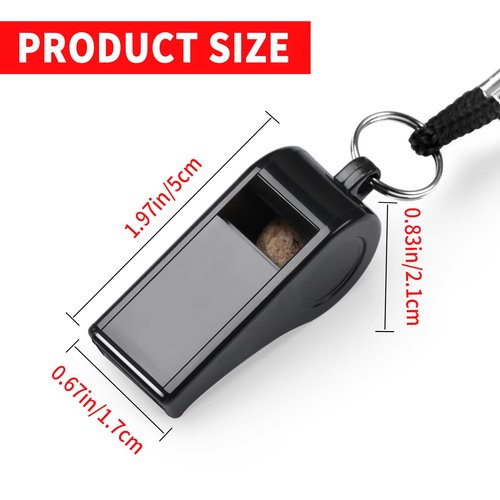 SPORTIC Whistle,3 Pack Durable Plastic Whistles with Lanyards – Loud Crisp Sound for Coaches, Referees, Training, Emergencies, and Outdoor Activities