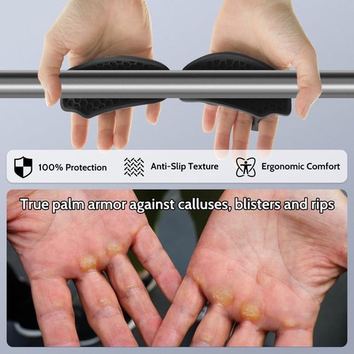 UQOOQFA Weight Lifting Gloves for Men Women: Rubber Gym Weightlifting Anti-Slip Workout Grips for Gym Training and Exercise, Weight Lifting, Dumbbell, Deadlift, Bar Pad Pull Up Grippers No Sweaty