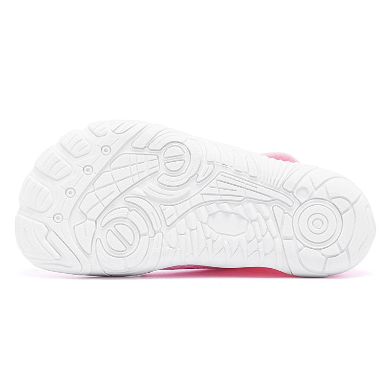 Racqua Girls Kids Water Shoes Non-Slip Swim Beach Outdoor Sports Lightweight Shoes Pool Breathable Quick Dry Aqua Shoes Pink Big Kid 2