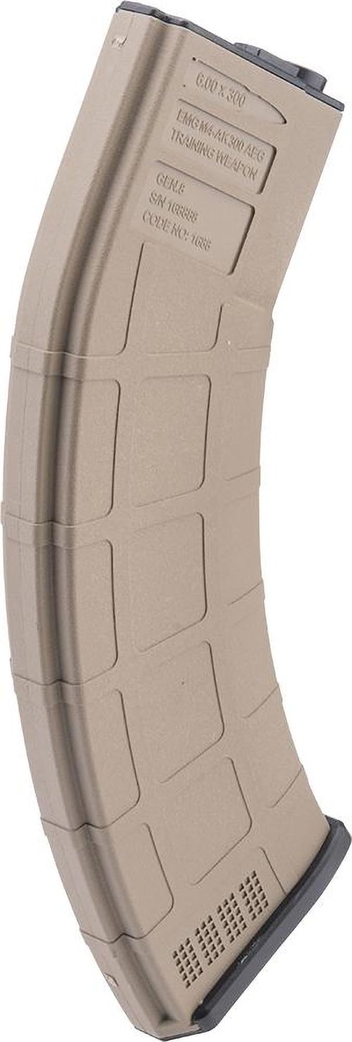 Evike Airsoft - EMG M4-AK300 High Performance 300rd Mid-Cap Mag for M4-Style Series Airsoft AEGs (Model: Dark Earth/Single Mag)