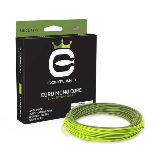 Cortland Euro Mono Core Fly Line, Gecko Green/Chartreuse 90 FT, .022" - Level