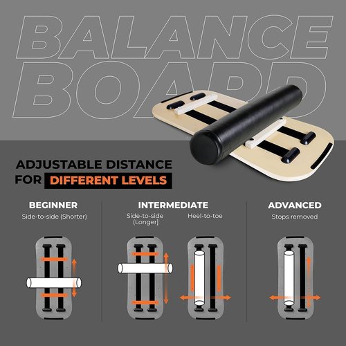 Adjustable Distance Balance Surfboard - Indoor & Outdoor Surfing Trainer, 300lbs Capacity, Non-Slip Safety (Alien)