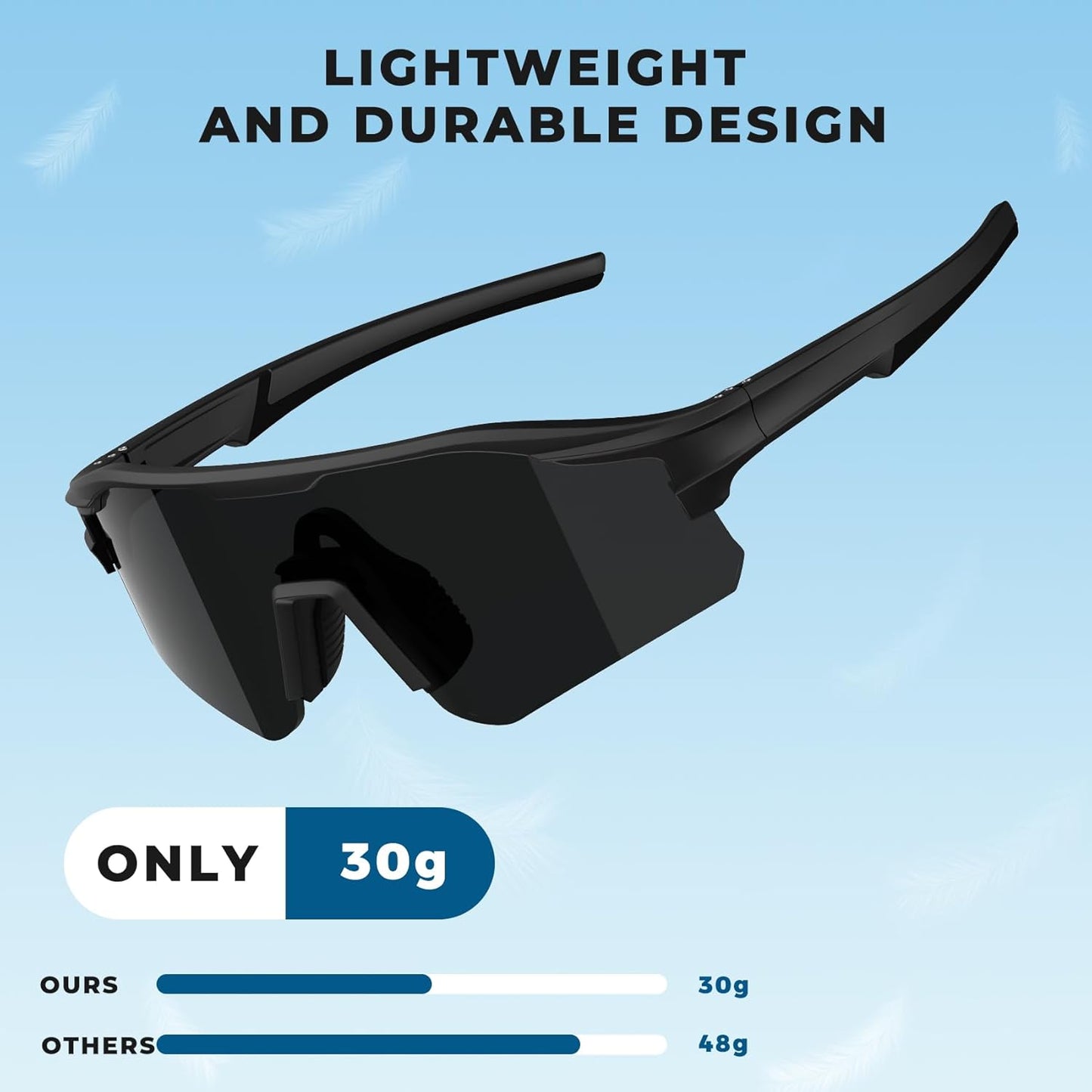 KALIYADI Mens-Sunglasses Polarized Running-Sun-Glasses: Sports Sunglasses Men Women UV400 Protection for Cycling Fishing