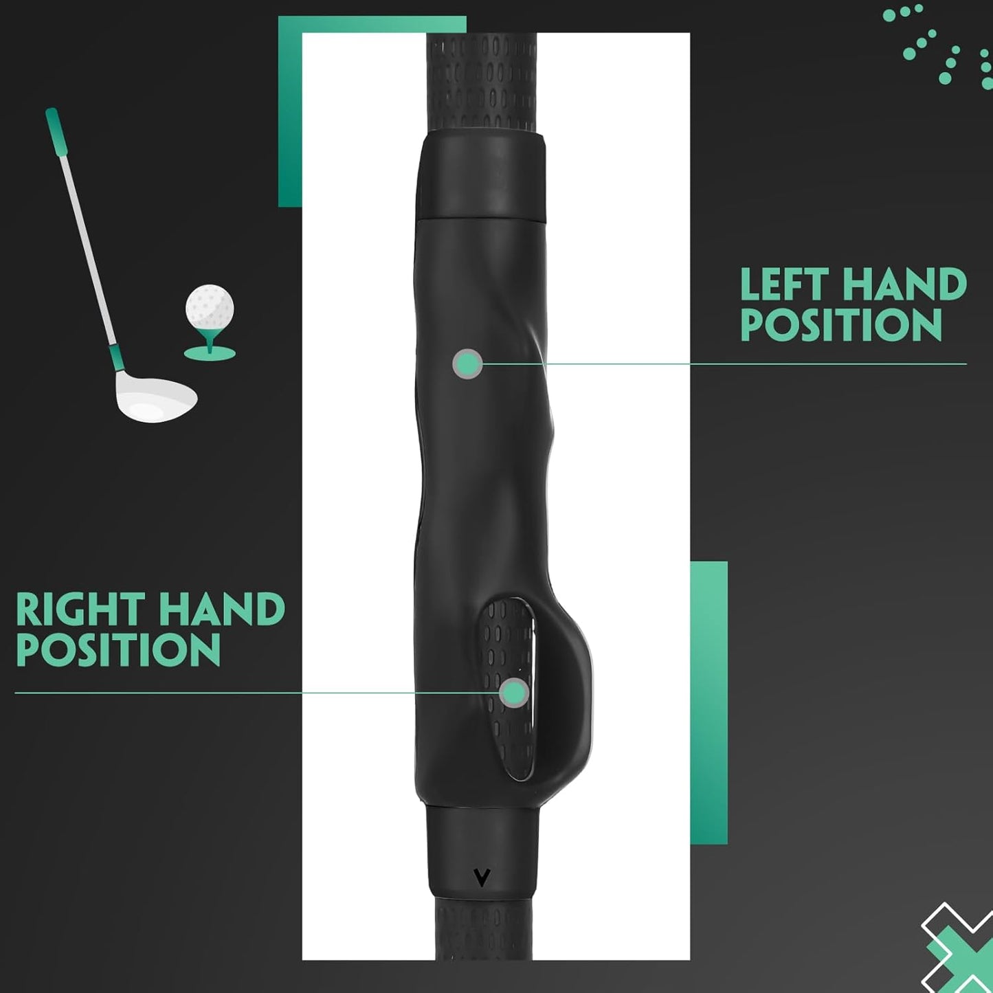 3 Pack Golf Grip Trainers, Golf Training Aid, Swing Trainer Club Grips Accessories for Right Handed Club Grip Equipment to Help Correct Hand Position