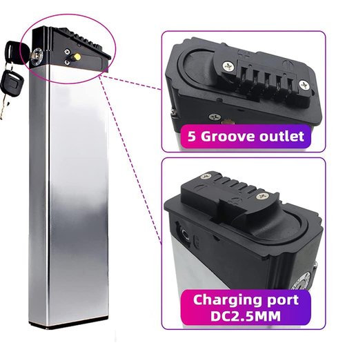 SDTYYP Ebike Battery 48V 10.4Ah/12.8Ah/14Ah Folding Built-in Electric Bicycle Lithium Battery for 1200W 1000W 800W 750W 500W 350W Bike Motor with Charger and BMS (48V 10.4Ah)