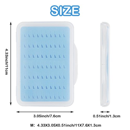 Aventik Super Slim Fly Fishing Trout Flies Fly Box Clear Fly Lures Hook Box 4PC (H065MB)