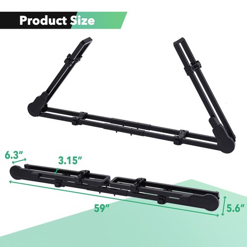 GATHERSKY Roof Bike Rack Mount Upright Rooftop Bike Rack with Two Arms 1 Bike Carrier Car Roof Bicycle for Car SUV Only Suitable for Removable Crossbars