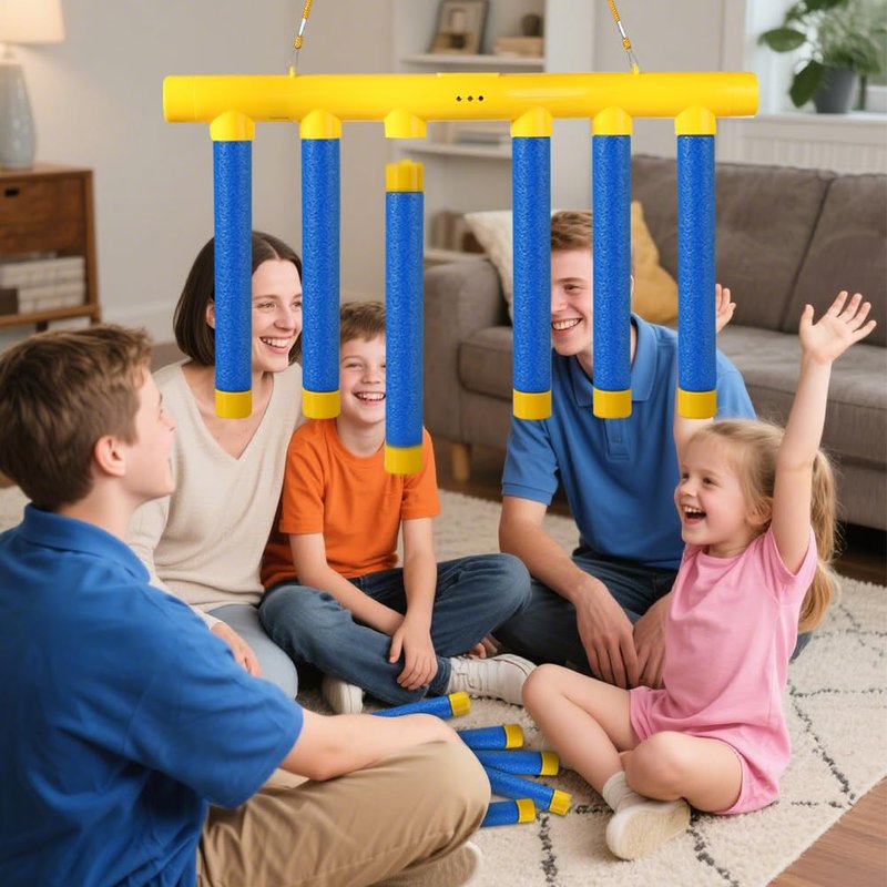 Agaommio Reflex Sticks Game, Drop Sticks Game, 3 Adjustable Speed Modes Hand-Eye Coordination Reaction Time Training Challenge Toys, Catch Falling Sticks Game for Adults & Kids