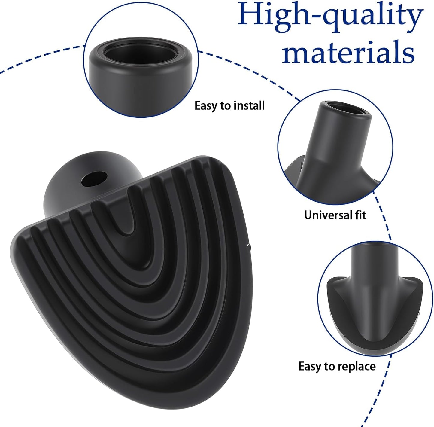 2 Pcs Golf Bag Stand Replacement Feet Wear-Resistent Golf Bag Stand Attachment Accessories Strong Grip Easy to Install