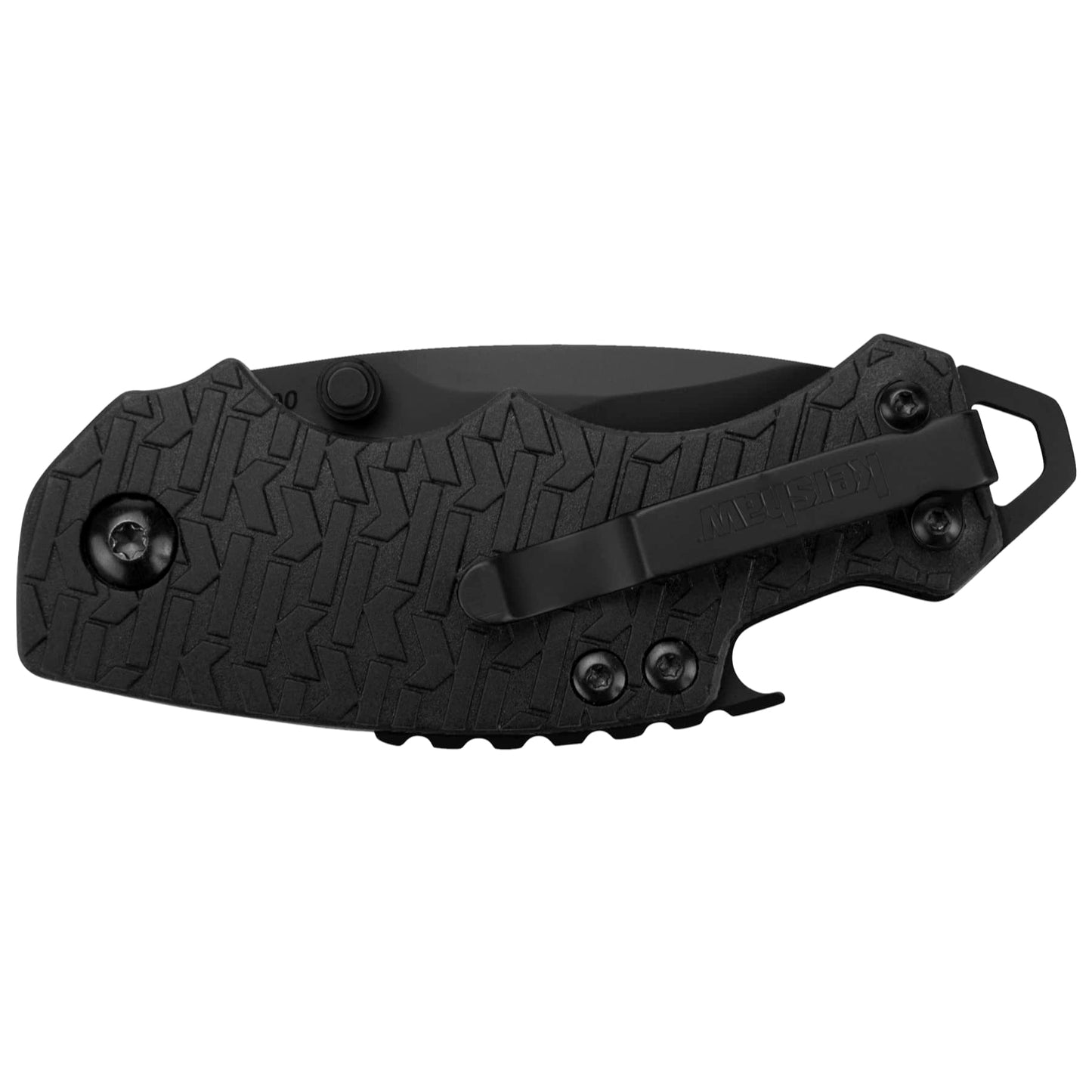 Kershaw Shuffle (8700BLK), Multifunction Pocket Knife with 2.4 Stainless Steel Blade and Black-Oxide Coating and Black K-Texture Grip Handle, Features Flathead Screwdriver and Bottle Opener, 2.8 oz.