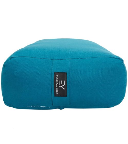 Everyday Yoga Bolster Rectangular Meditation Pillow, Super Soft & Lightweight with Carry Handle - Firm Support for Restorative Yoga, Multi-color - Peacock