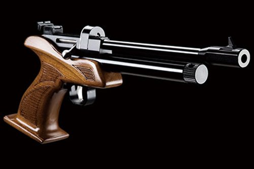 Lancer Tactial x SnowPeak CP1-M CO2 5.5mm .22 Caliber Air Gun - (Black/Wood) Up to 500 fps