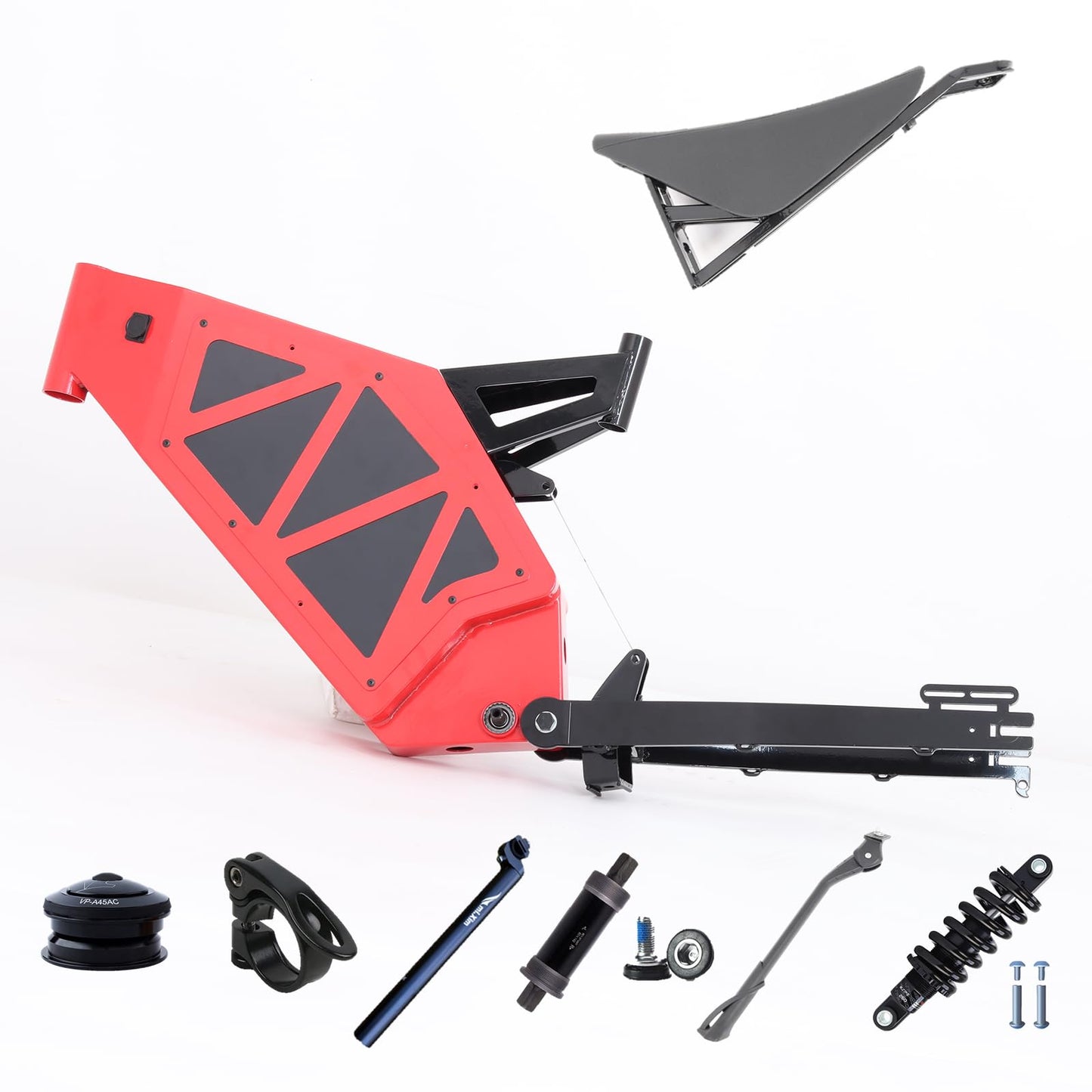 KEYU F1 Enduro ebike Frame Super Design Bicycle Strong Frame for Full Bikes Motorcycle seat Frame Enduro ebike Frame kit