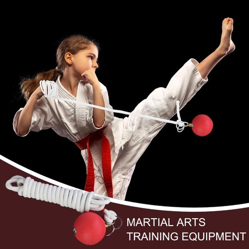 Rope Dart Hammer Rubber Weight Throw Exercise Ball with Rope,Soft Martial Arts Weapons Chinese Traditional Kung Fu Fitness Equipment