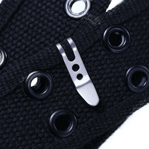 WinldMonmo Stainless Steel Pocket Bag Suspension Clip, Waist Belt Hanging Clip, Mini Metal Key Buckles, Portable Pocket Clips for Outdoor, Running