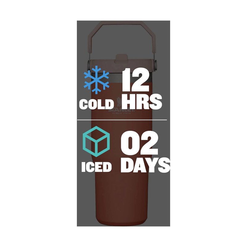 STANLEY IceFlow Stainless Steel Tumbler - Vacuum Insulated Water Bottle for Home, and Car Reusable Cup with Straw Leak Resistant Flip Cold for 12 Hours or Iced for 2 Days, Grapefruit, 30 OZ / 0.89 L