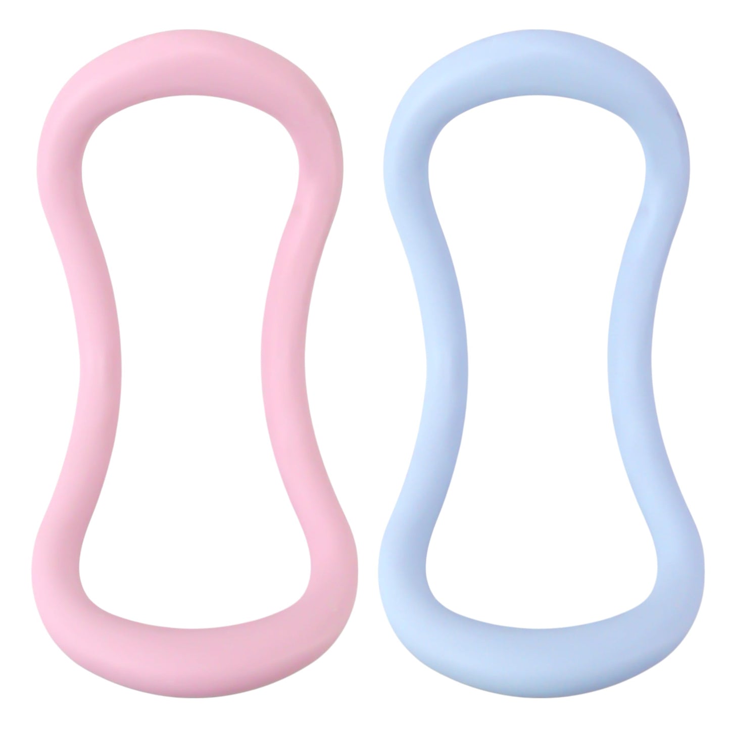 KH866 Set of 2 Yoga Rings for Leg, Calves, Calf Pilates, Fitness Circle Equipment for Women, Resistance Stretch Circles Tool with Massage Points, Home Exercise Workout Training Support Sport