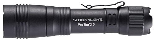 Streamlight 89000 ProTac 2.0 2000-Lumen 17300 Candela Rechargeable Tactical LED Flashlight with USB C Cable, and Holster, Box, Black