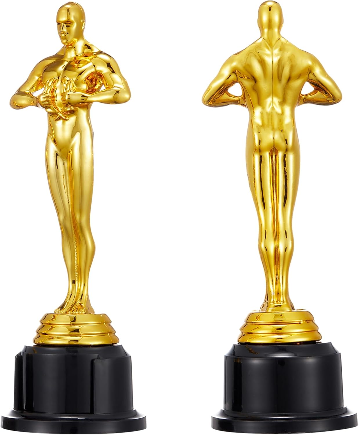 10'' Gold Award Trophy,4 Pack Gold Award Statues,Trophy for Award Ceremony,Celebration,Party Decorations,Party Props and Appreciation Gift