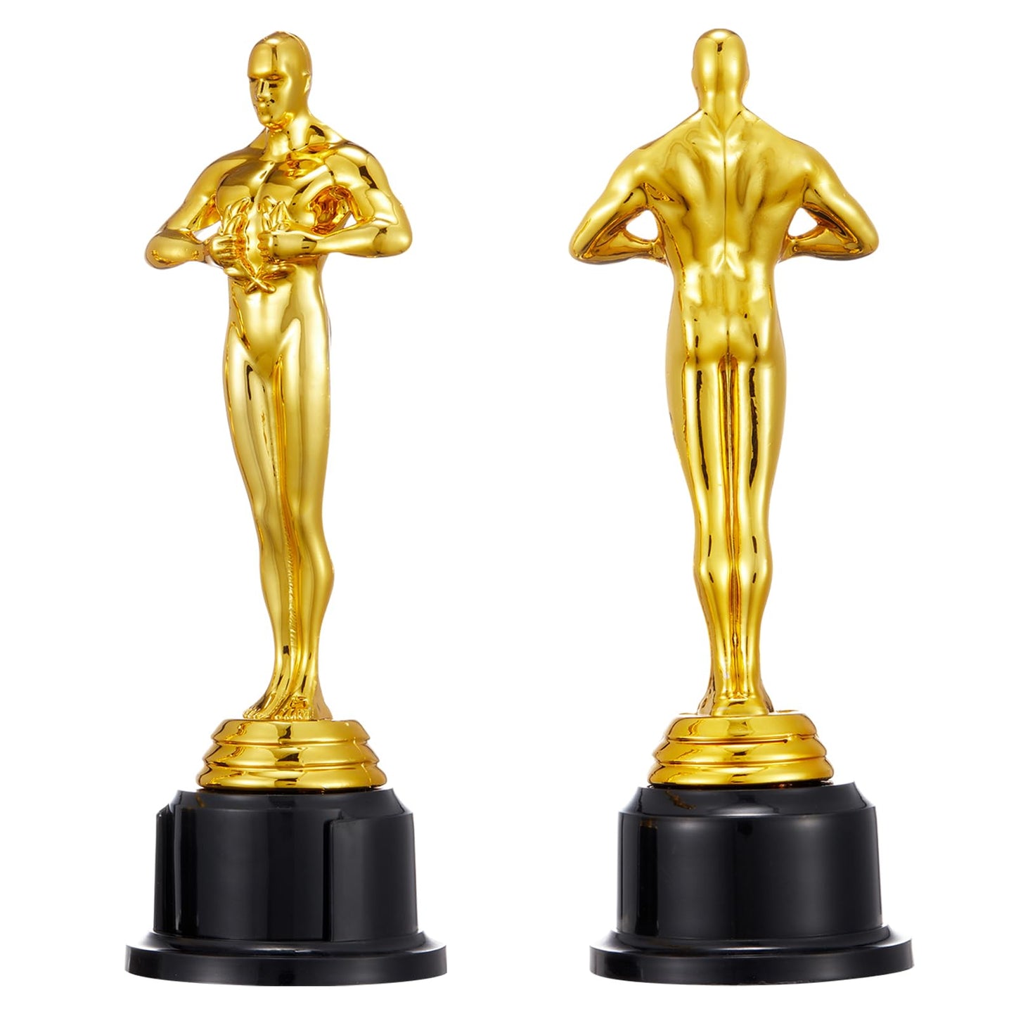 10'' Gold Award Trophy,4 Pack Gold Award Statues,Trophy for Award Ceremony,Celebration,Party Decorations,Party Props and Appreciation Gift