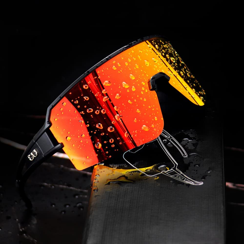 SPOSUNE Baseball Sunglasses Men Women Running Cycling Glasses, Polarized