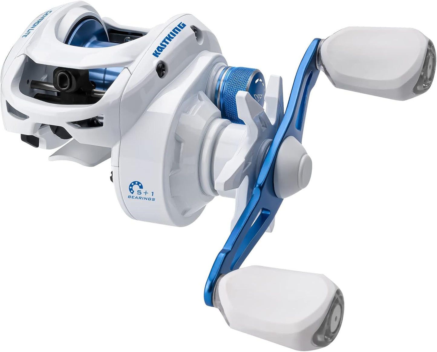 KastKing Centron Lite Baitcasting Fishing Reel – Lightweight, Glass Fiber Infused Nylon Frame – 7.6 OZ – 5 + 1 Anti-Reverse Ball Bearings, 7.1:1 High-Speed Gear Ratio Fishing Reel with Compact Design
