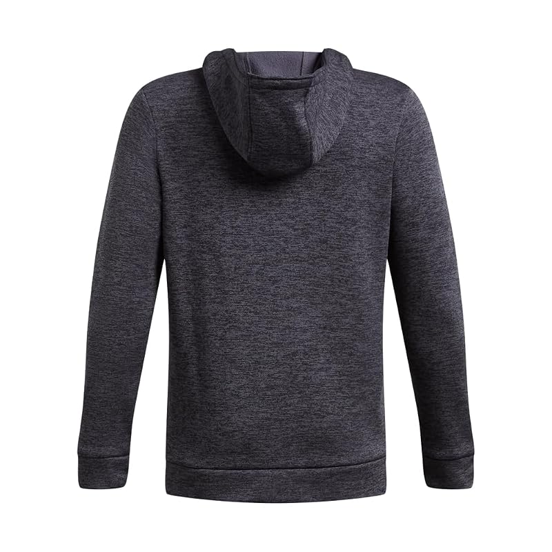 Under Armour Boys Armour Fleece Full Zip Hoodie - Castlerock / Black, Large