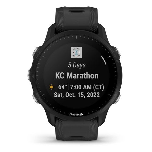 Garmin Forerunner® 955, GPS Running Smartwatch, Tailored to Triathletes, Long-Lasting Battery, Black (Renewed)