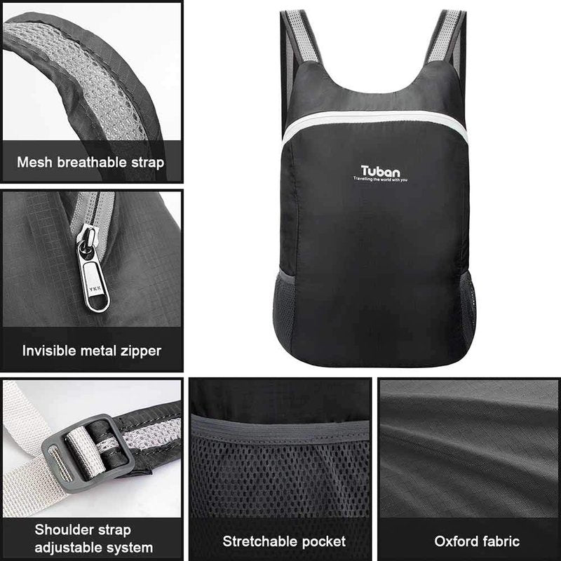 Ultra Lightweight Packable Water Resistant Backpack for Travel Camping Outdoor Hiking Daypack