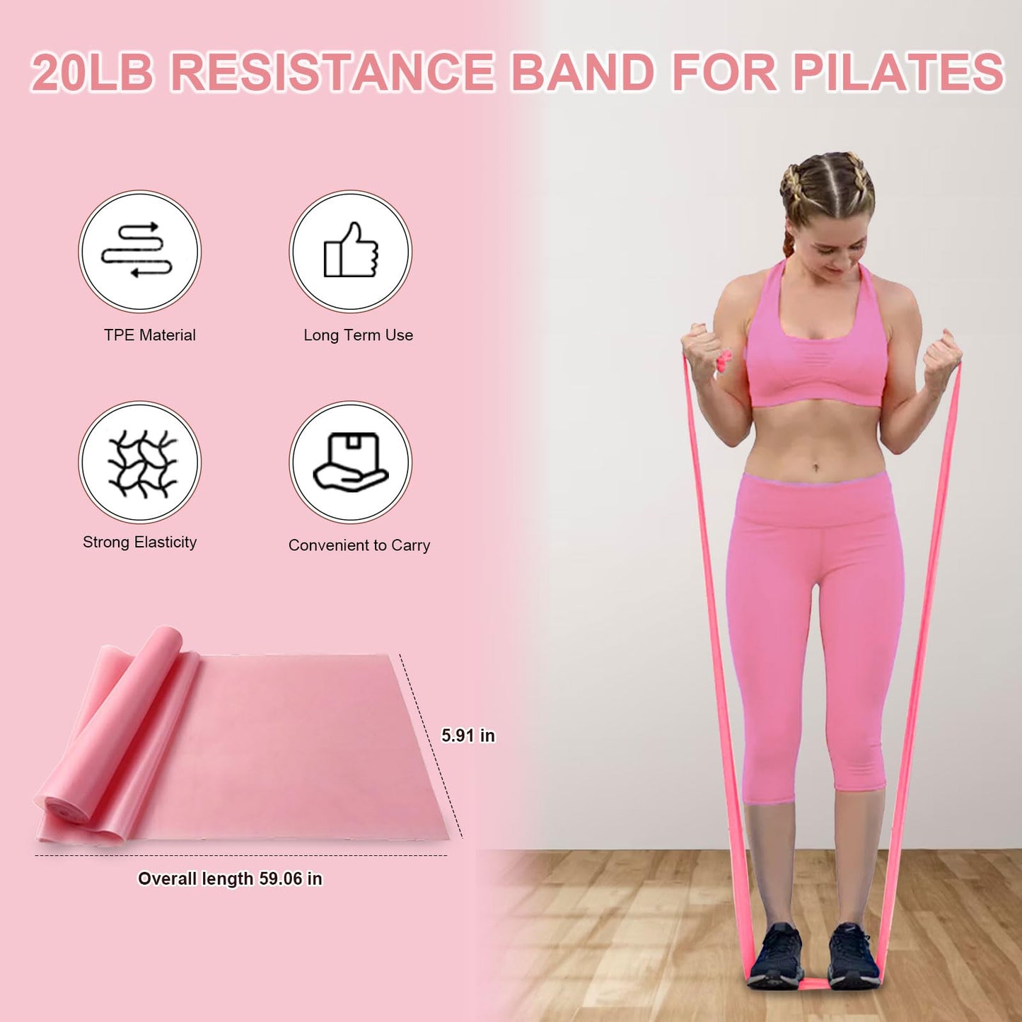 KANGFITER Pilates Ring Set 11 PCS, Magic Circle Yoga Ring, Pilates Ball, Adjustable Ankle Wrist Weights, Resistance Bands, Tape Measure, Pilates Kit Equipment Accessories for Women Home Workouts Yoga