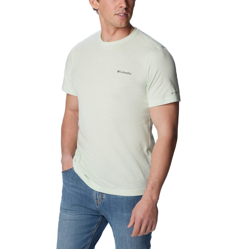 Columbia Men's Thistletown Hills Short Sleeve, Ice Green Heather, 4X Tall