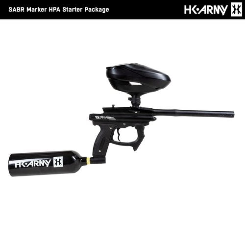HK Army SABR Paintball Gun CO2 Marker Starter Package (Black)