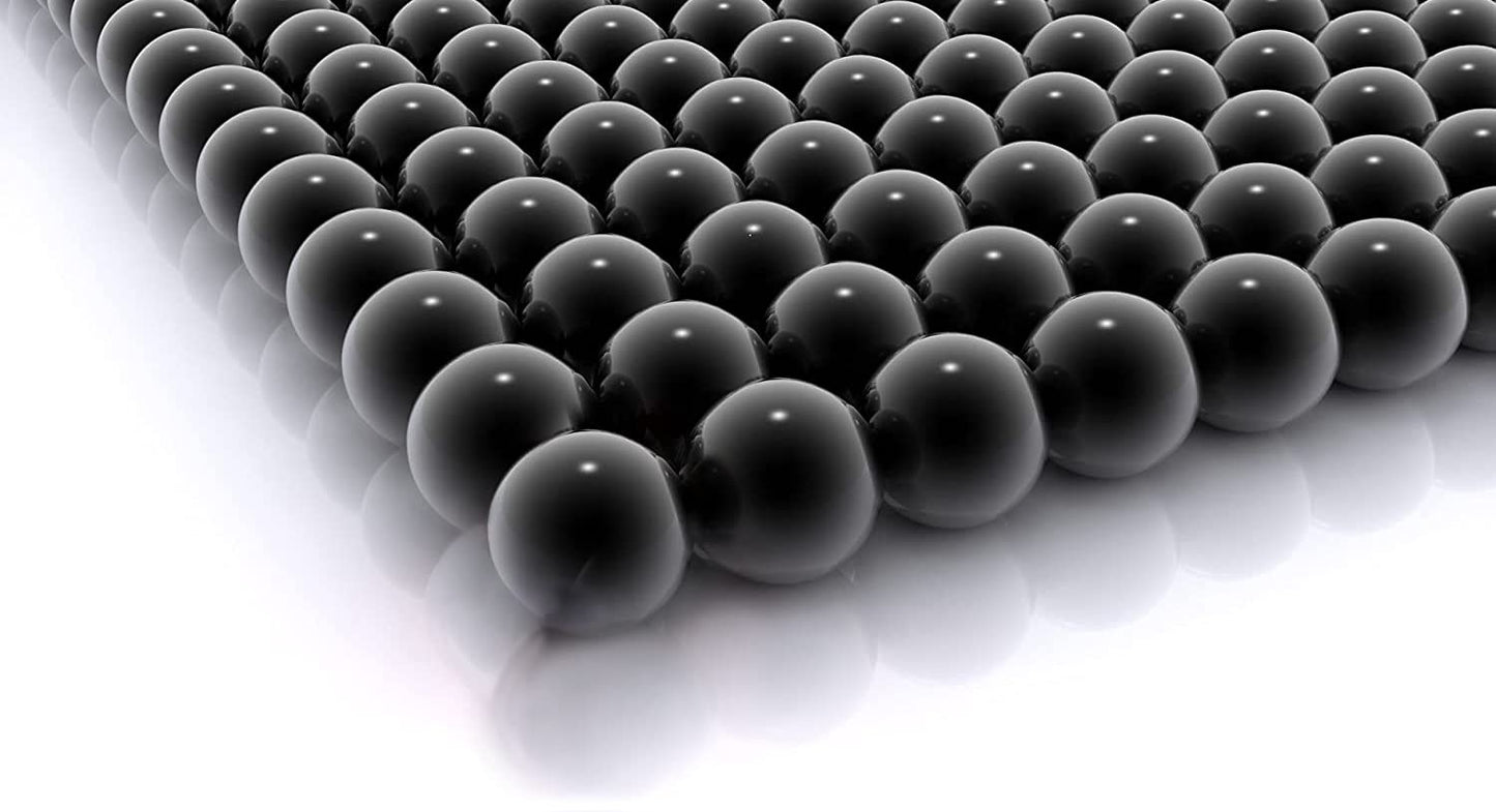 Seamless 68 Cal Paintballs Jawbreaker Solid Balls - Self Defense Nylon, Less Lethal Practice Paintballs .68 Caliber - Black (100 Count) 3.5 Gram