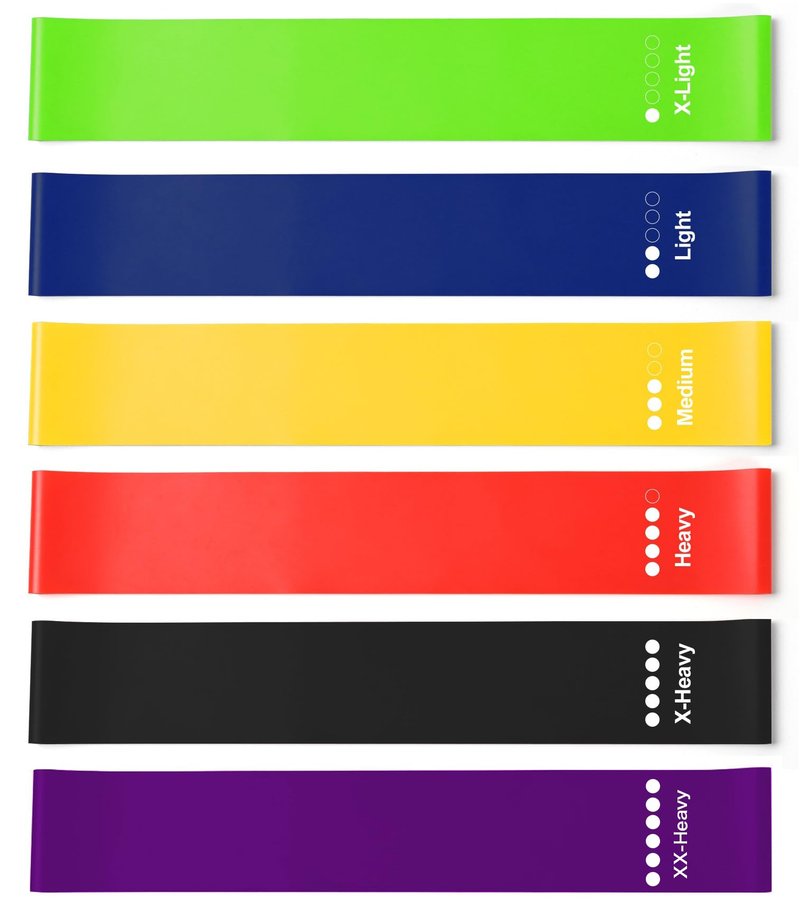 Resistance Bands for Working Out, Resistance Loop Exercise Bands, 6-Pack