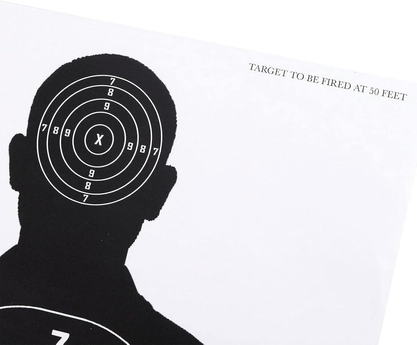 Juvale 50 Paper Targets for Shooting Range Practice - 17 x 25 Inch Silhouette Style Shooting Targets with Dual Scoring Zones for Airsoft BB Pellet Gun Training