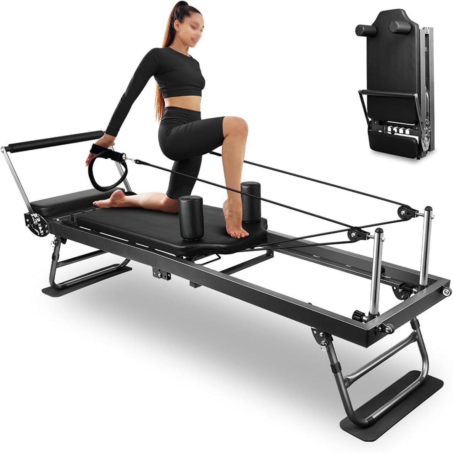 002,Foldable Pilates Equipment for Home Workouts Improve Body Posture Improve Concentration Builds Muscle Strength Suitable for Advanced and Beginners Users
