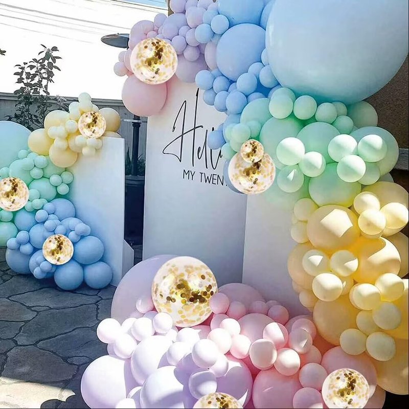 LTHYHJ 80 Balloon Clips and 100 Dots Glue Points and a Tie, Connector, for wedding, parties, etc. Arch tool