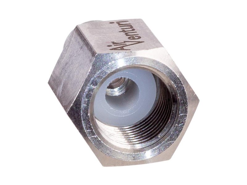 Air Venturi Male Quick-Disconnect, 1/8 BSPP Female Threads, Steel, Rated to 5000 PSI, Incl. Delrin Seal