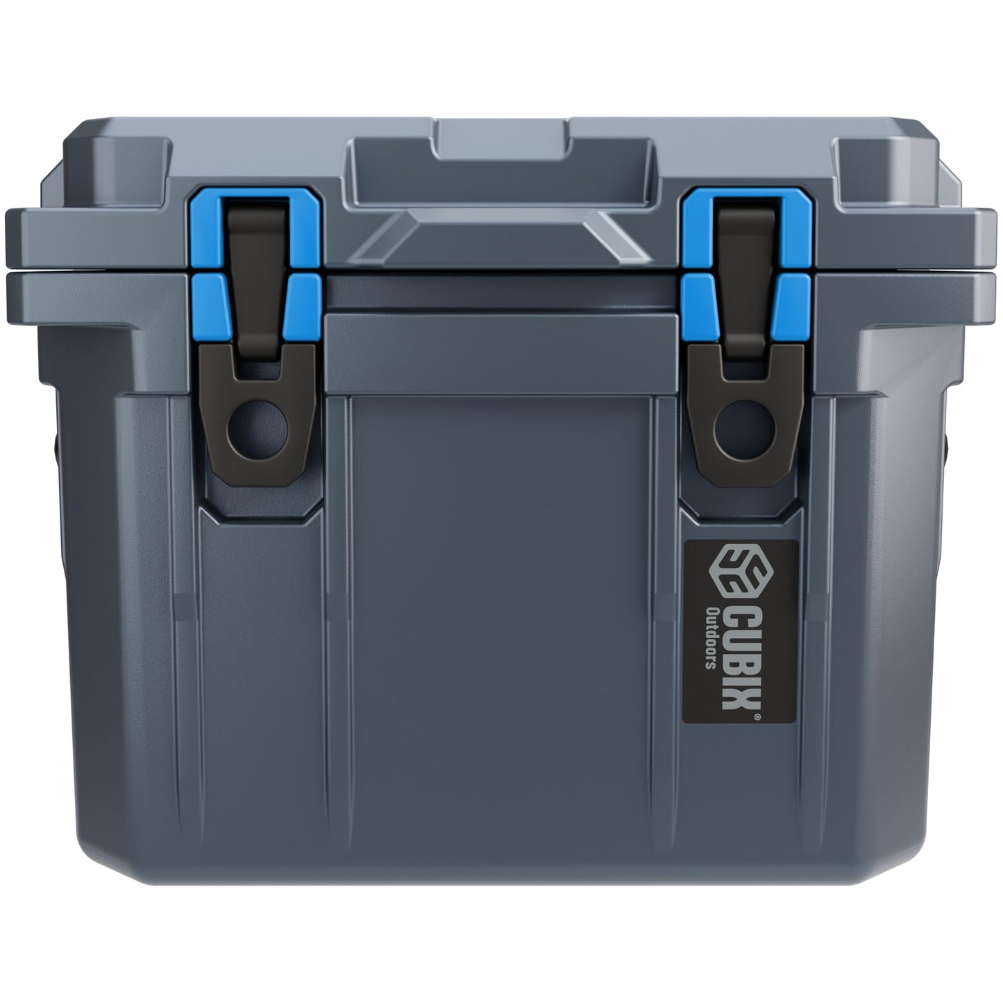 Cubix Outdoors, QuadraX 10QT Rotomolded Personal Small Cooler, Insulated Portable Hard Cooler Ice Chest, Holds Ice for 72 Hours for Outdoor Activities, 2 Built-in Cup Holders, Granite Grey