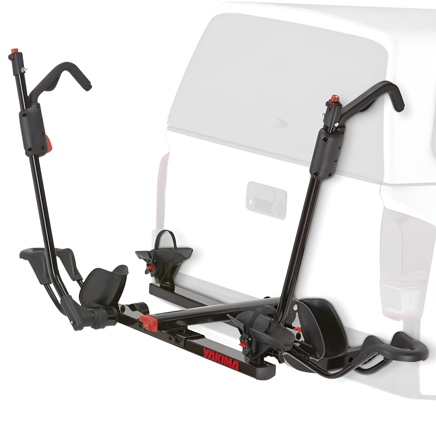 Yakima Tray Hitch Bike Rack, Rear Vehicle Bicycle Carrier w/Tilting Tray & Adjustable Spacing for 2 Bikes, Fits 20 to 27.5 Inch Wheel Size, HoldUp 2”