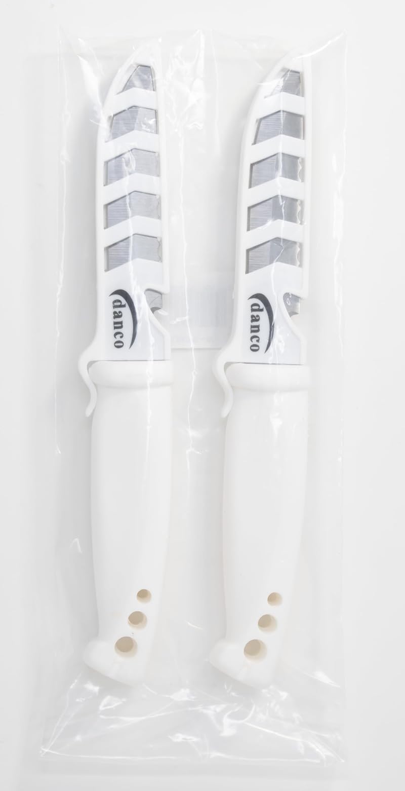 Deluxe 4-Inch Bait Knife 2-Pack with Stainless Steel Blades & Sheaths