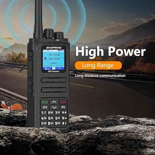 BAOFENG DM-1701A Digital Two Way Radio DMR Analog Walkie Talkie GD-77 Dual Band 5W Long Range Amateur Radio Upgrade Appearance with Programming Cable