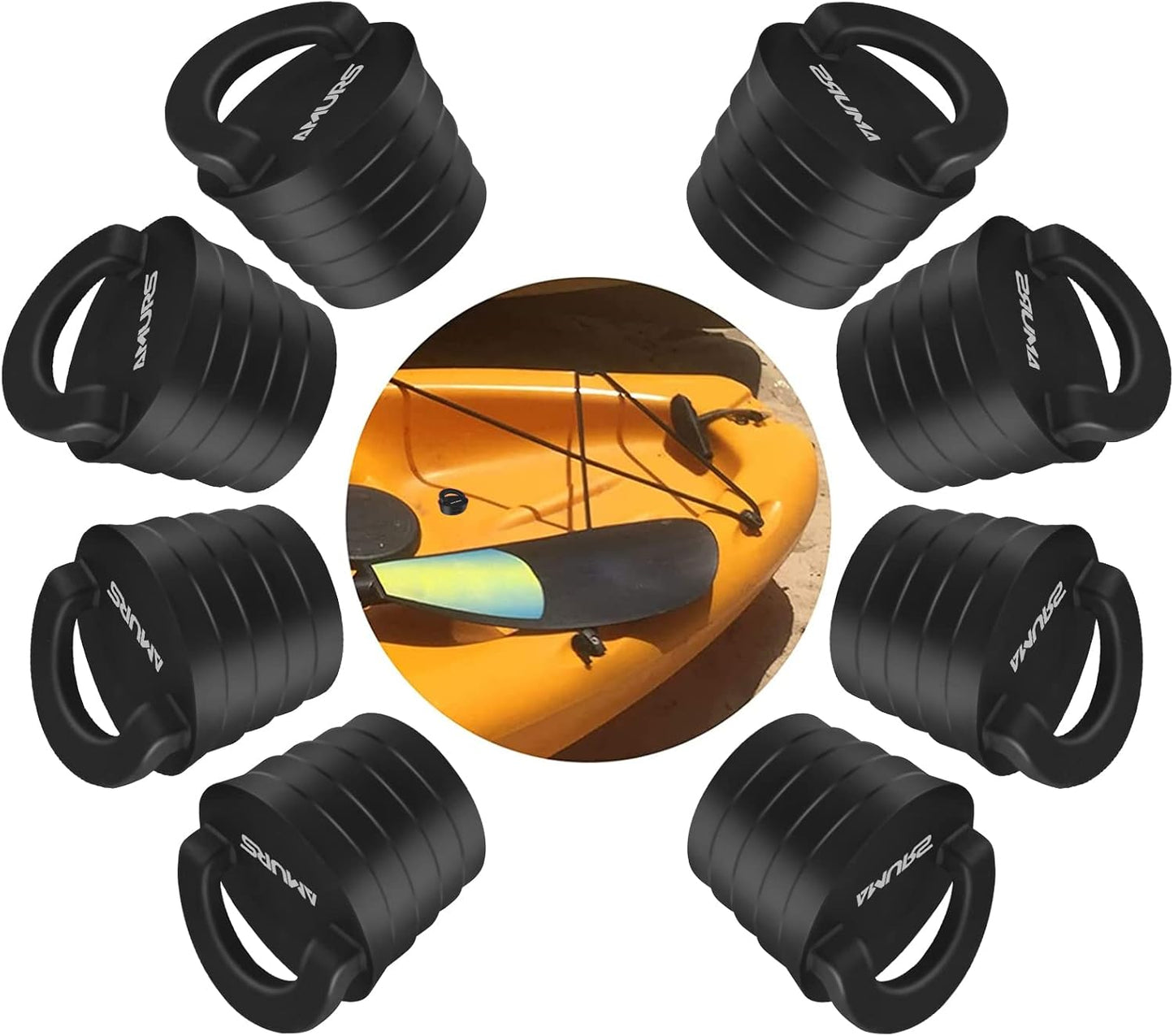 Kayak Scupper Plug Kit Scupper Plugs Drain Holes Stopper with Silicone Handle Universal Kayak Plugs for sit on top of Kayak Canoe Boat