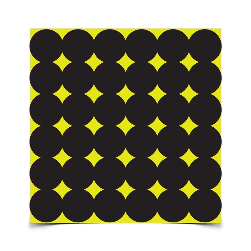 BIRCHWOOD CASEY Shoot-N-C 1" Black Repair Pasters for Shooting Targets - Highly Visible Instant Feedback Self-Adhesive Reactive Targets for Indoor & Outdoor Shooting - 432 Targets