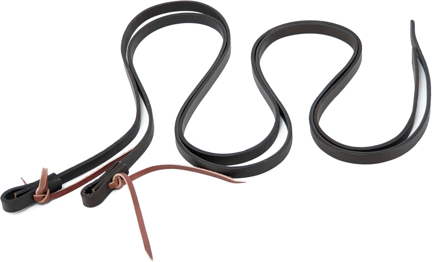 Jeereal Leather Split Reins, Heavy Oil Weighted,Broken in,Supple Ranch Reins for Western Horse ProTack, 5/8" x 7'
